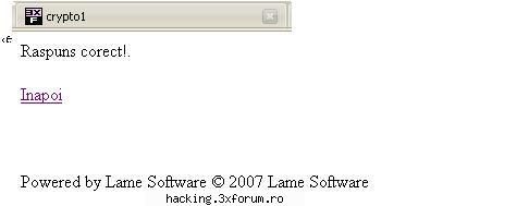 crypto1 gata, simplu! dar opera, merge pun parola, eroare, merge doar sectiune speciala pentru asa