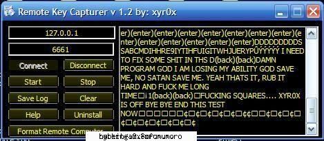 remote key capture facut mine dar keylogger password: xyr0x