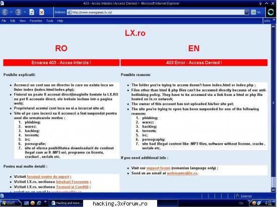 am facut un scam page cu programul salvez in calc dupa care pun scamul pe un host( ).am instalat  si