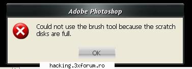 problema photoshop cs2 mda ... pot face nimik photoshop pentru imi eroarea asta numai brushuri ...