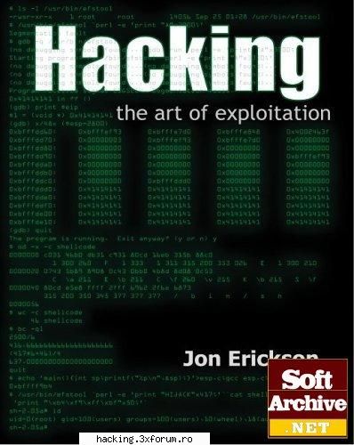 Hacking: the art of exploitation - Hacking is the art of creative problem solving - Non-warez