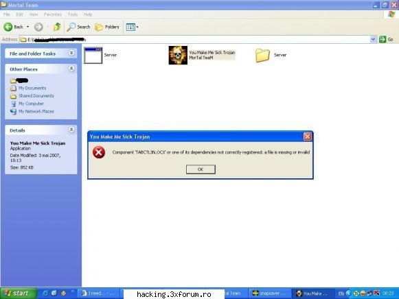 I need... - asta e eroarea pe care mi`o da knd vreau sa intru - HaCkinG Request