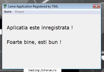 Lame Application - TE4L - War Games!
