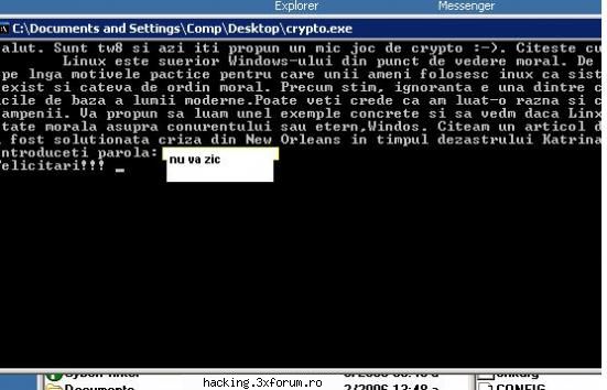 My First Crypto - maleficus - War Games!