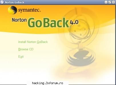 Norton GoBack 4.0 - Symantec's Norton GoBackâ„¢ 4.0 allows you to - Non-warez