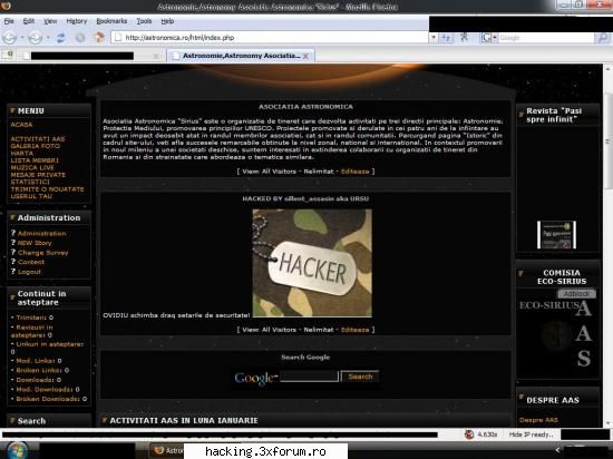 Primul site - Ursu - Hacked