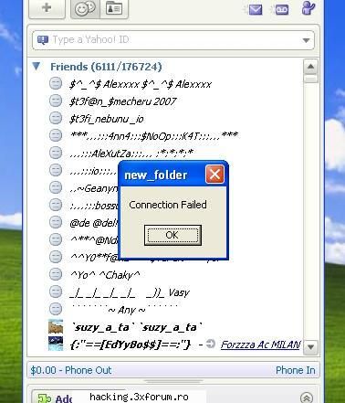 Sparge parola de Y!Messenger (Yahoo) [NODYahoo 5.00 Beta] - deci mie nu imi merge... imi da - Hacking tools
