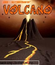 Symbian Series 60 - Volcano Screensaver An ominous smoke is rising - Mobile Phones