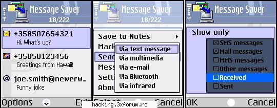 Symbian Series 60 - JJL Software : Message Saver JJL Software - Mobile Phones
