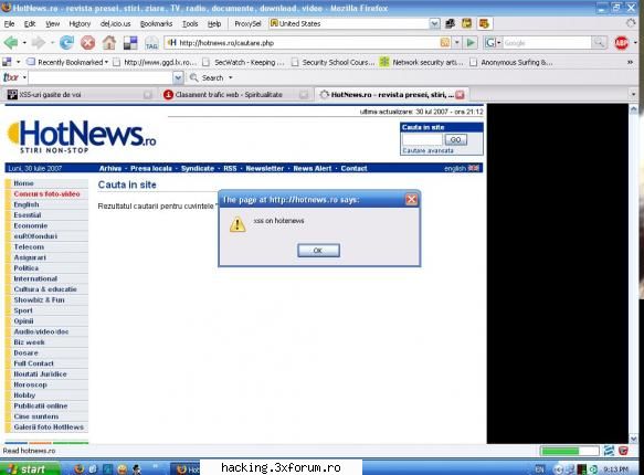 XSS-uri gasite de voi - asteptam ceva mai mult de adminii lor! - Hacked