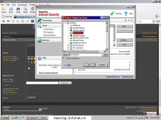antivirus? - incearca kaspersky internet security 2006.... de - n00bs