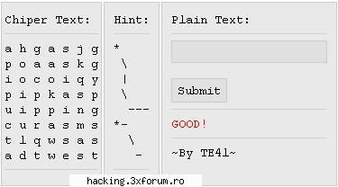 decrypt it. - Sinnerman - War Games!