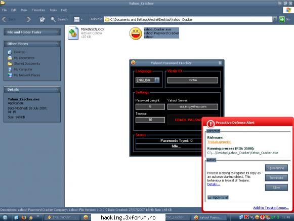 don't try this at home - ai dreptate cabron si ca sa inteleaga toate lumea - Virus/Trojan