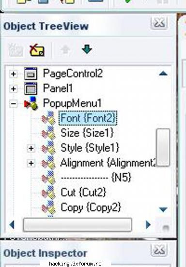 am inteles bine ce ai zis tu mai sus...la fiecare submeniu al lui font2 trebuie ca la onclick sa fie