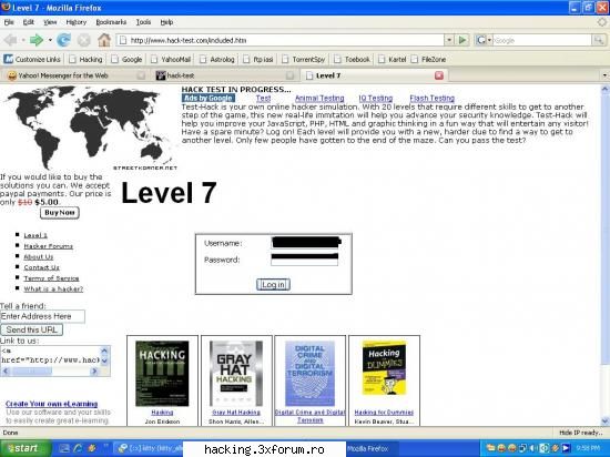 hack-test - pt @d3light "am ajuns la level 7... am gasit - War Games!