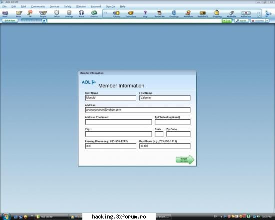 nevoie ajutor configurare aol - Problema mea exte ca nu stiu ce sa pun la evening - n00bs