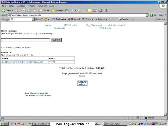 password hash - si la toate face la fel deci - HaCkinG Request