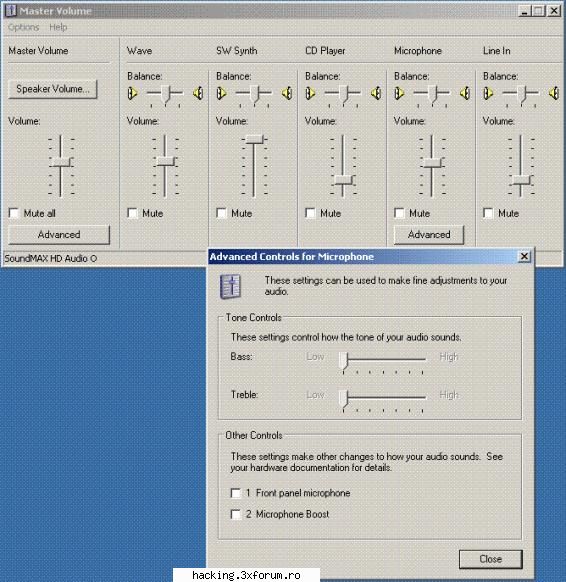 placa de sunet... - REZOLVAT !!! Intamplator mi-am schimbat castile - OS &Hardware