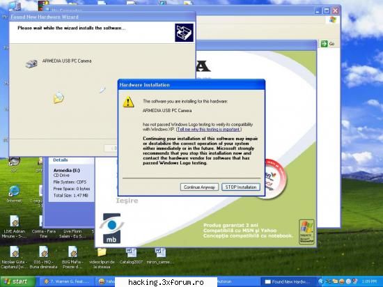 problema cu webcam...:( - uitati eroarea asta imi apare...:(( - S.O.S.