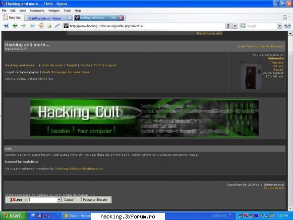 vand w800i - @bosulika13 am fost banat pt dublu post si nu am - La Cafenea