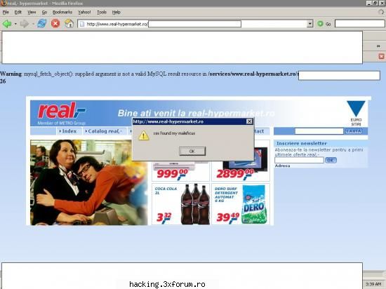 xss pe site-ul magazinului meu favorit - xss pe site-ul magazinului meu favorit.... cautam - Hacked