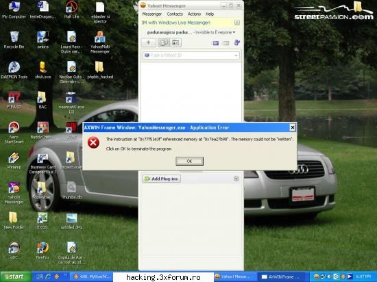 yahoo messenger - ce are oare...celelalte conturi de messenger merg - S.O.S.
